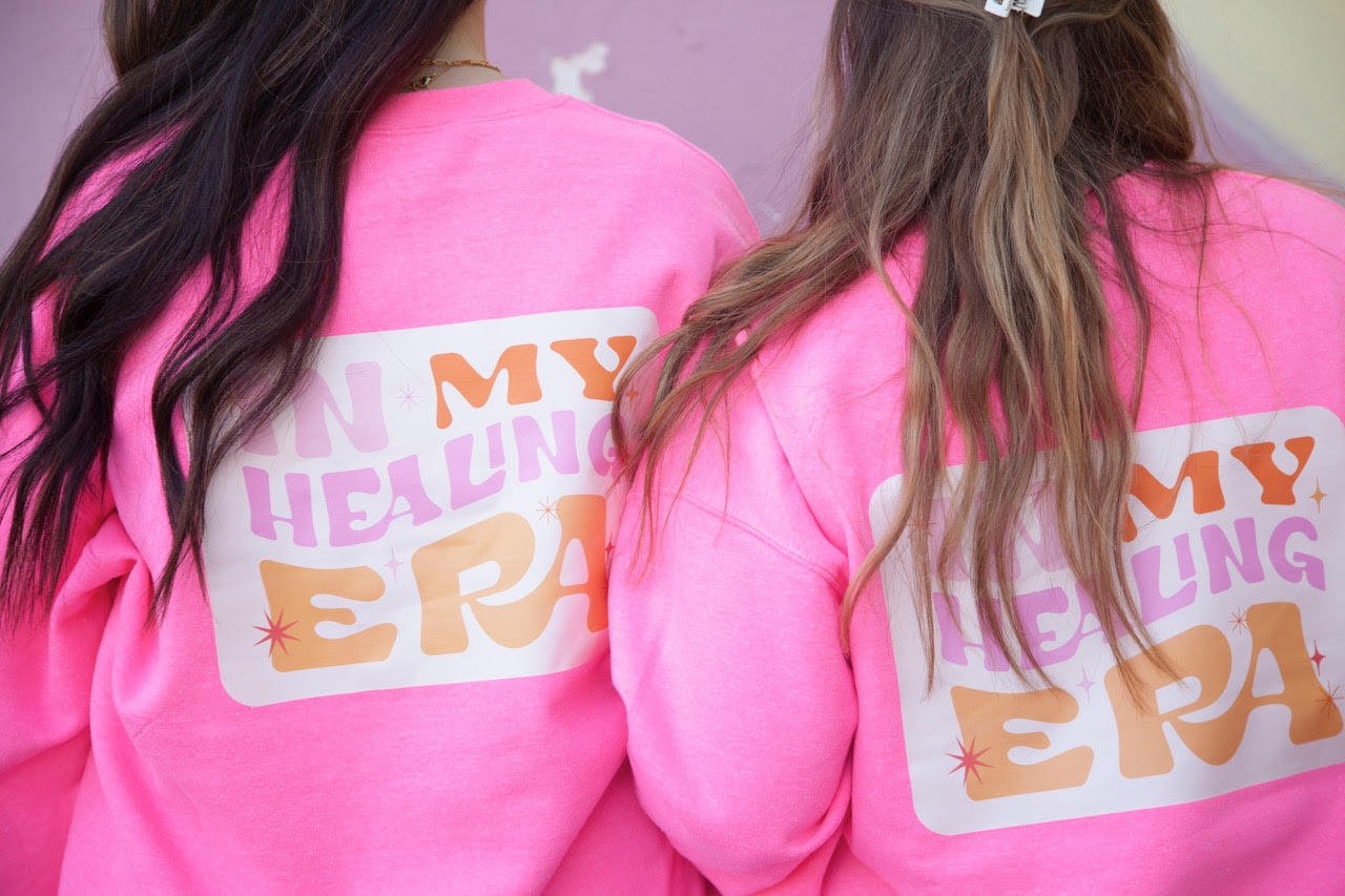 Sweatshirt-Pink Healing Era